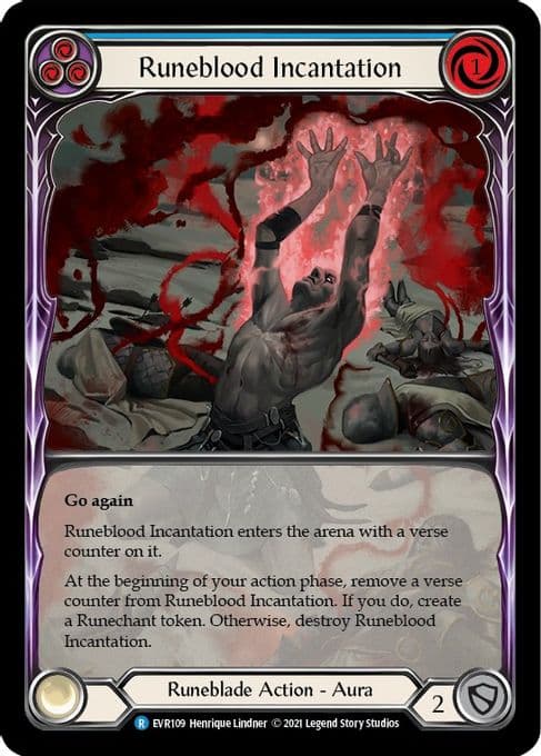 Runeblood Incantation (Blue) (Extended Art)