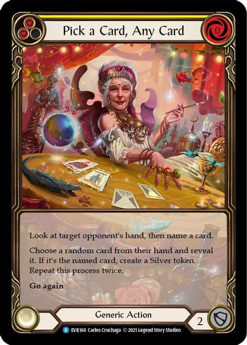 Pick a Card, Any Card (Yellow) (Extended Art)