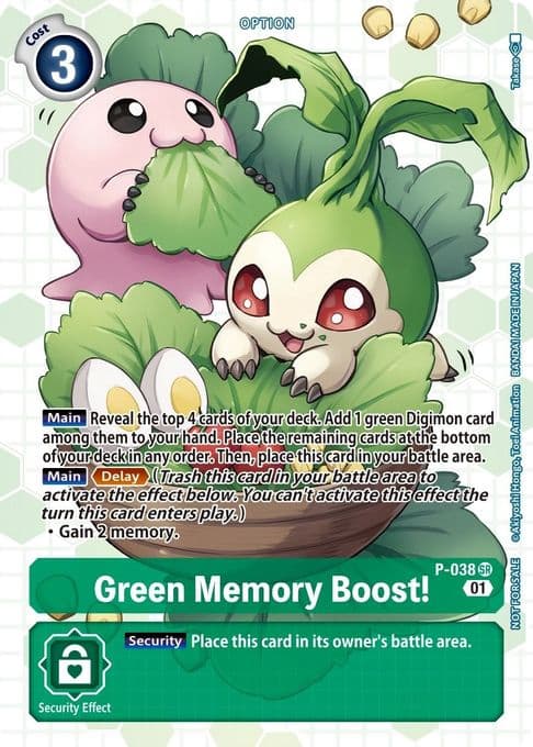 Green Memory Boost! - P-038 (Next Adventure Box Promotion Pack)