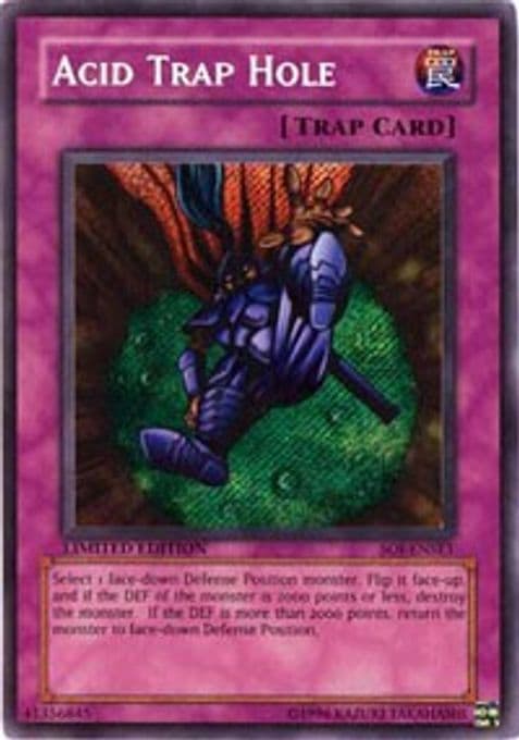 Acid Trap Hole