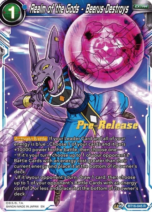 Realm of the Gods - Beerus Destroys