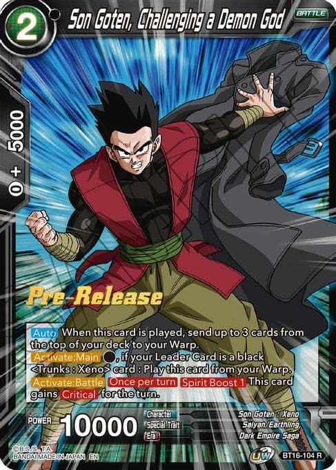 Son Goten, Challenging a Demon God