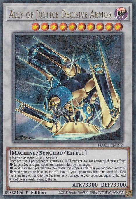 Ally of Justice Decisive Armor (Duel Terminal)