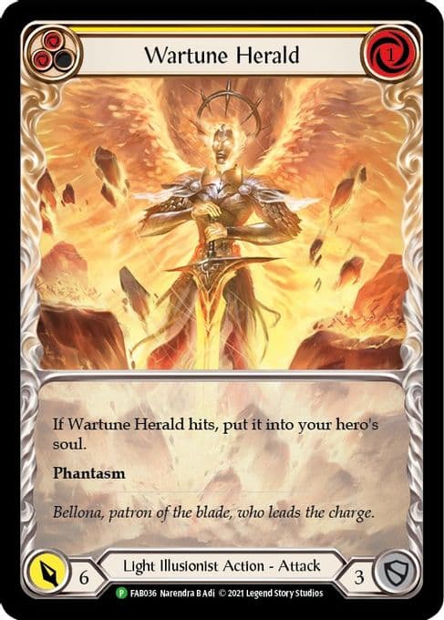 Wartune Herald (Yellow) (Extended Art) -  FAB036