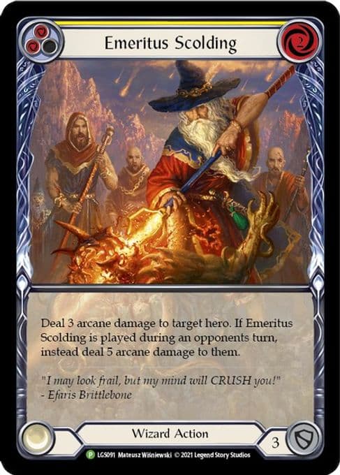 Emeritus Scolding (Yellow) (Extended Art) - LGS091