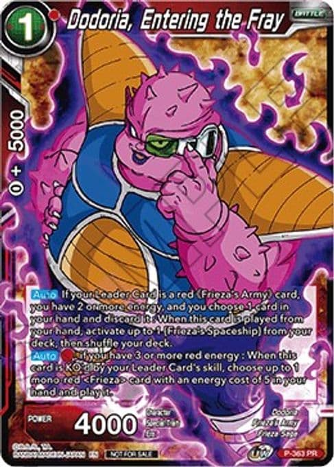 Dodoria, Entering the Fray (Tournament Pack Vol. 7)