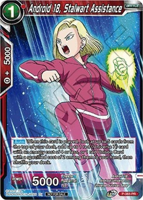 Android 18, Stalwart Assistance (Tournament Pack Vol. 7)