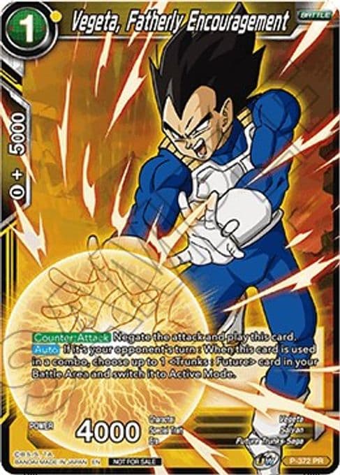 Vegeta, Fatherly Encouragement (Tournament Pack Vol. 7)
