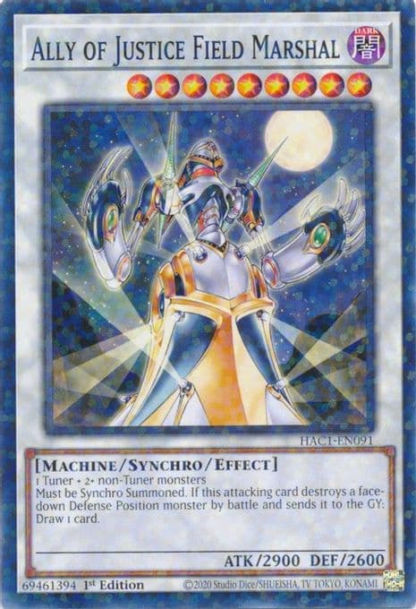 Ally of Justice Field Marshal (Duel Terminal)