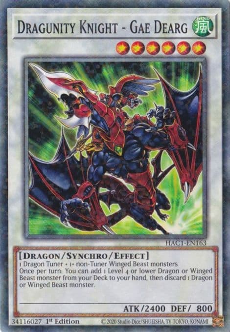 Dragunity Knight - Gae Dearg (Duel Terminal)