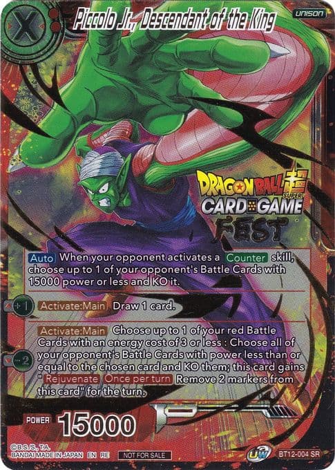 Piccolo Jr., Descendant of the King (Card Game Fest 2022)