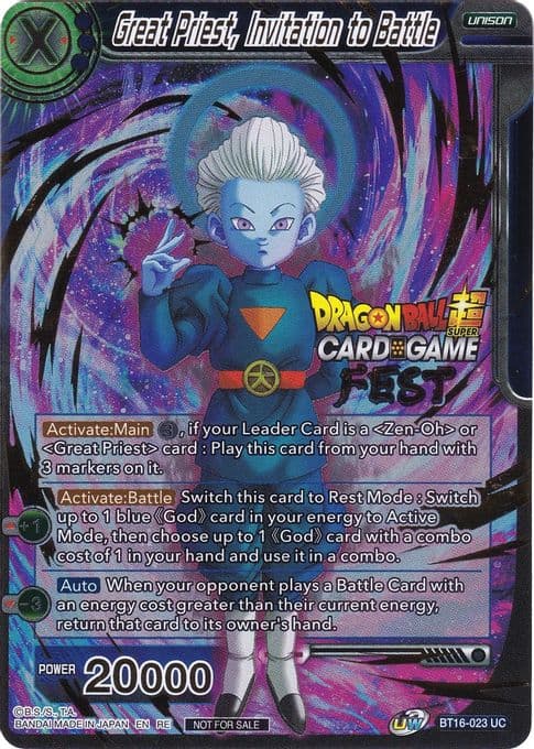 Great Priest, Invitation to Battle (Card Game Fest 2022)