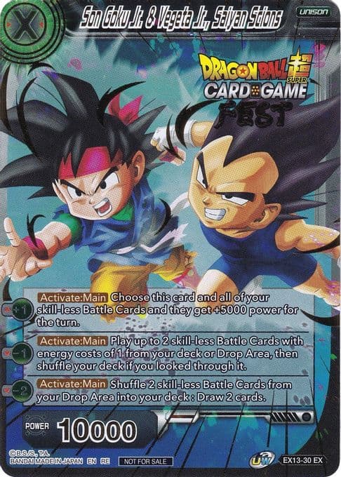Son Goku Jr. & Vegeta Jr., Saiyan Scions (Card Game Fest 2022)