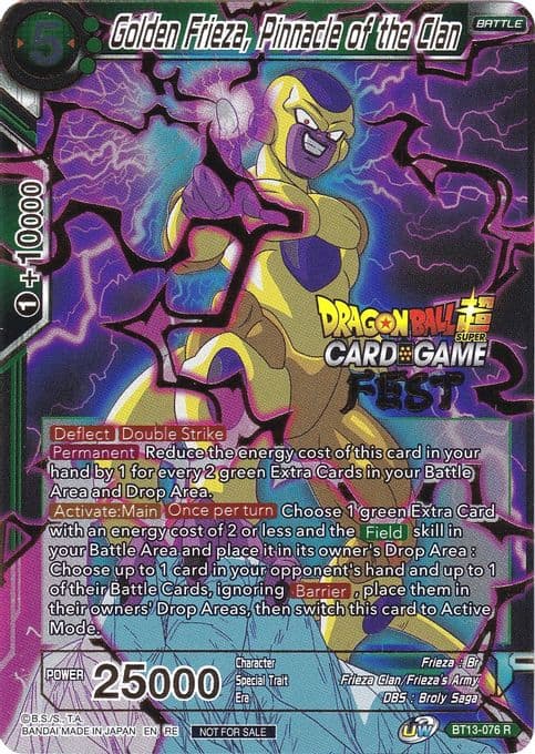 Golden Frieza, Pinnacle of the Clan (Card Game Fest 2022)
