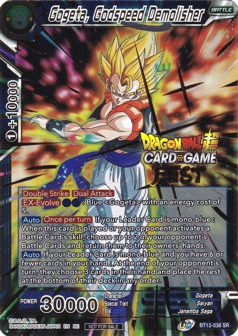 Gogeta, Godspeed Demolisher (Card Game Fest 2022)