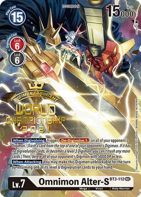 Omnimon Alter-S (Secret Rare) (World Championship 2021)
