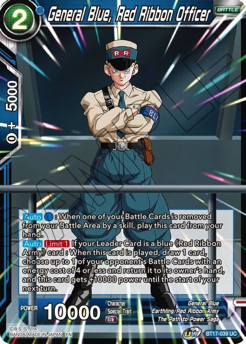General Blue, Red Ribbon Officer