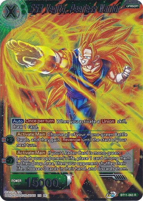 SS3 Vegito, Peerless Warrior (Silver Foil)