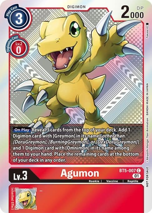 Agumon (New Awakening Pre-Release Tournament Winner Card)