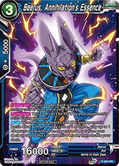 Beerus, Annihilation's Essence (Tournament Pack Vol. 8)