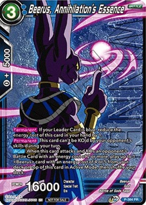 Beerus, Annihilation's Essence (Tournament Pack Vol. 8) (Winner)