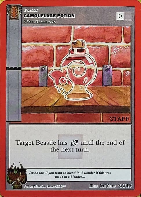 Camouflage Potion (Staff Stamped)