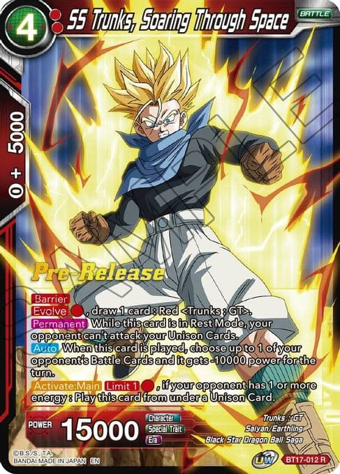 SS Trunks, Soaring Through Space