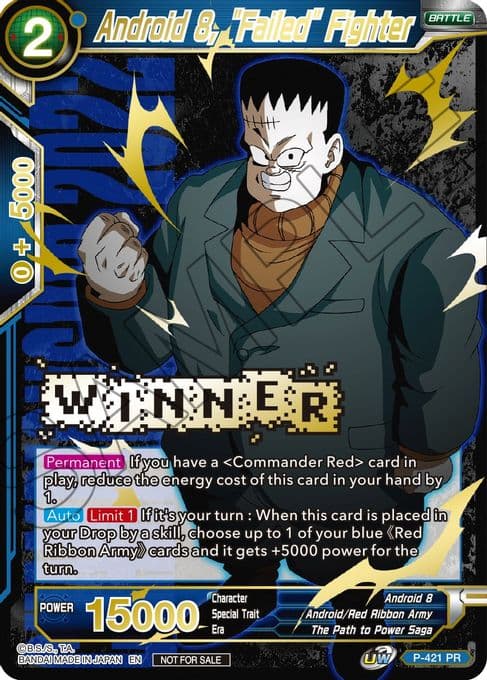 Android 8, "Failed" Fighter (Championship Pack 2022 Vol.2) (Winner Gold Stamped)
