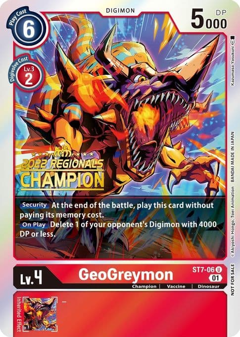 GeoGreymon (2022 Championship Offline Regional) [Online Champion]