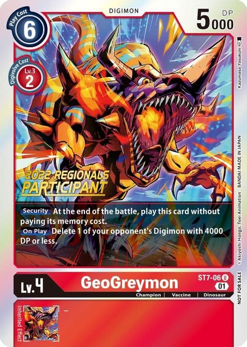 GeoGreymon (2022 Championship Offline Regional) [Online Participant]