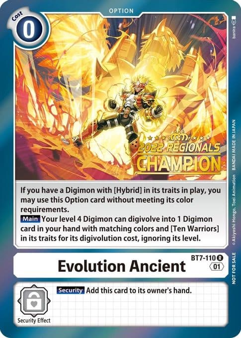 Evolution Ancient (2022 Championship Offline Regional) [Online Champion]
