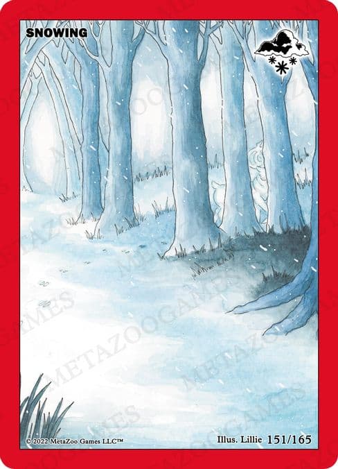 Snowing