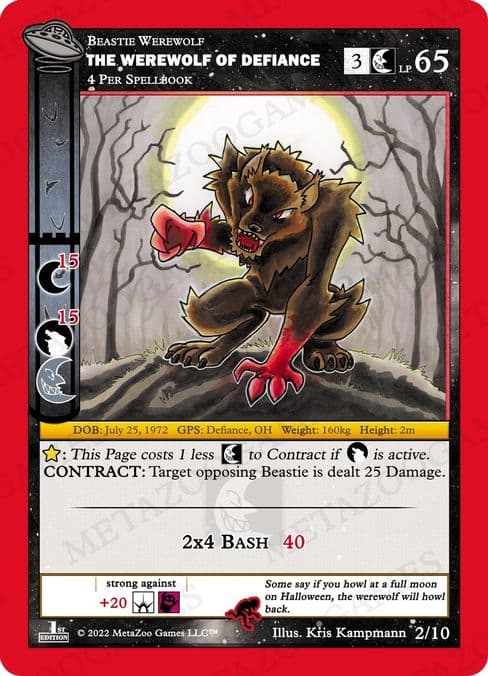 The Werewolf Of Defiance