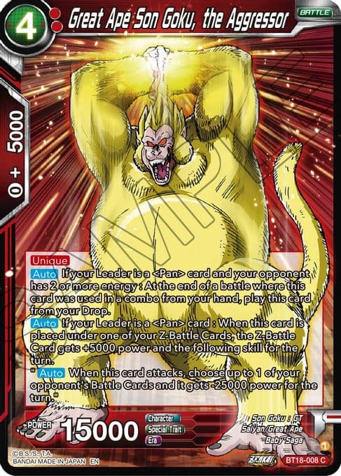 Great Ape Son Goku, the Aggressor