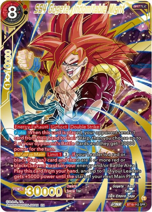 SS4 Gogeta, Indomitable Might (SPR)