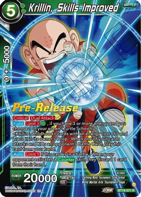 Krillin, Skills Improved