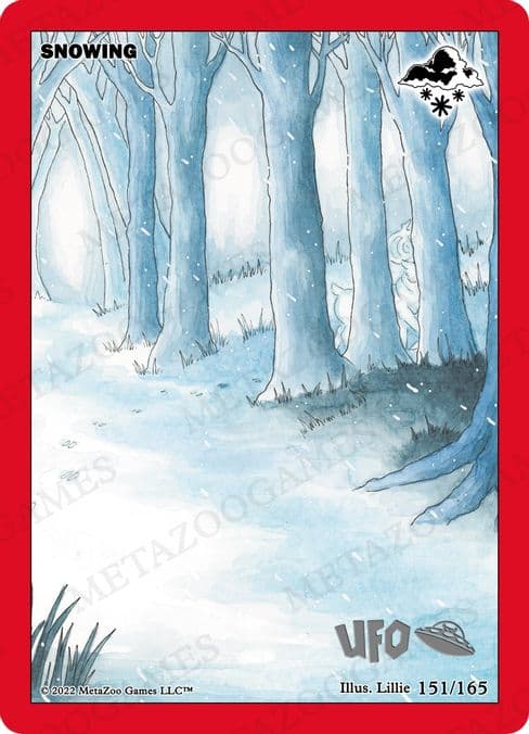 Snowing