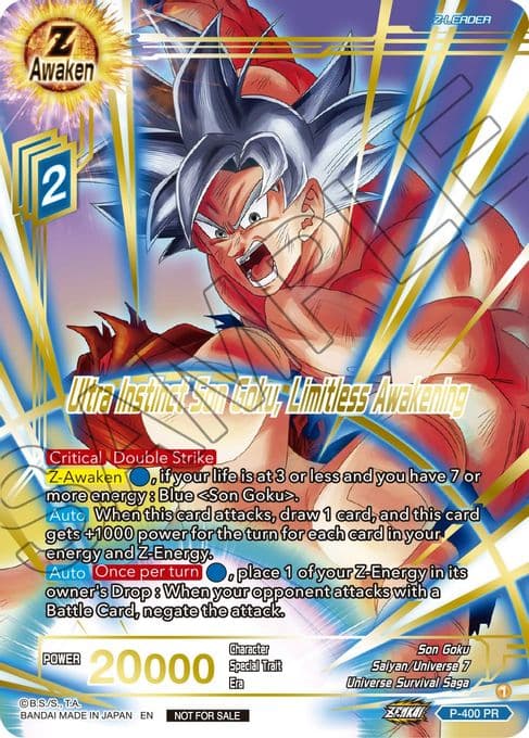 Ultra Instinct Son Goku, Limitless Awakening (Gold-Stamped)