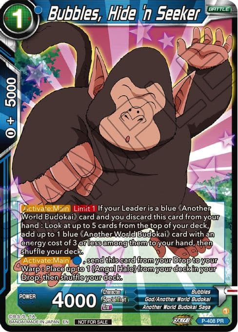 Bubbles, Hide 'n Seeker (Zenkai Series Tournament Pack Vol.1)