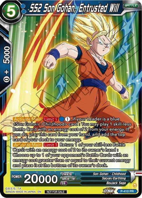 SS2 Son Gohan, Entrusted Will (Zenkai Series Tournament Pack Vol.1)