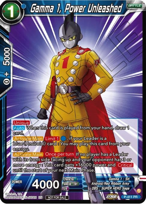 Gamma 1, Power Unleashed (Zenkai Series Tournament Pack Vol.1)