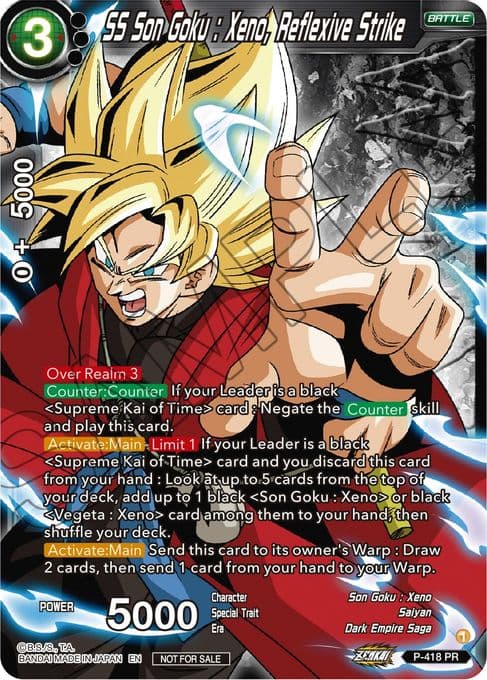 SS Son Goku: Xeno, Reflexive Strike (Zenkai Series Tournament Pack Vol.1 Winner)