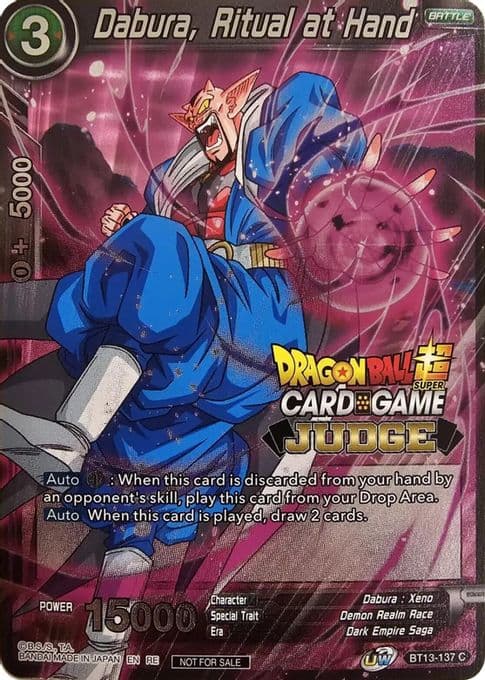 Dabura, Ritual at Hand (Judge Pack Vol.12)