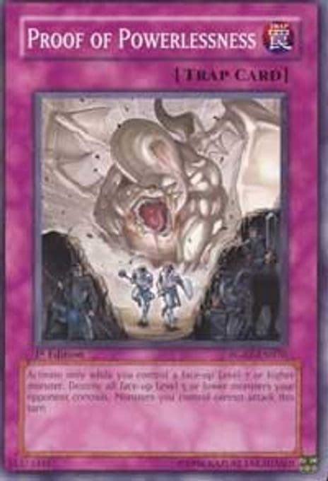 Proof of Powerlessness