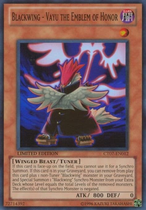 Blackwing - Vayu the Emblem of Honor