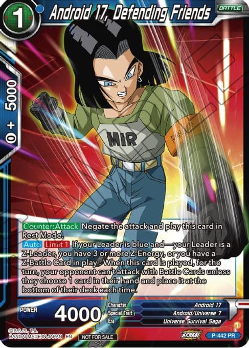 Android 17, Defending Friends (Zenkai Series Tournament Pack Vol.2)