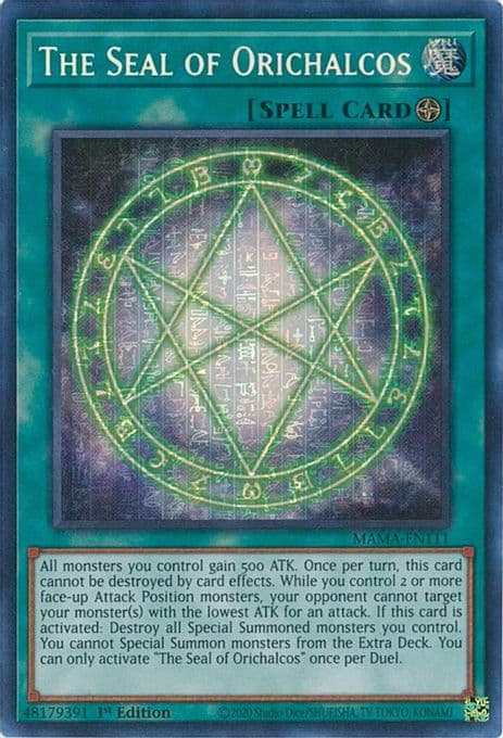 The Seal of Orichalcos (Secret Pharaoh's Rare)