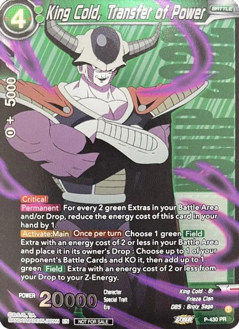 King Cold, Transfer of Power (Championship Pack 2022 Vol.3)
