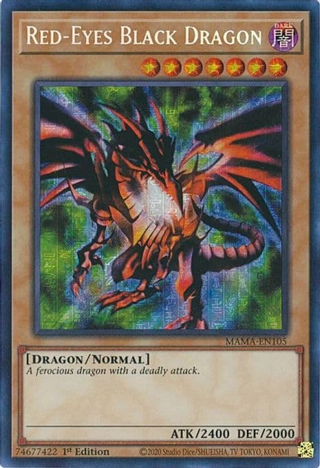 Red-Eyes Black Dragon (Secret Pharaoh's Rare)