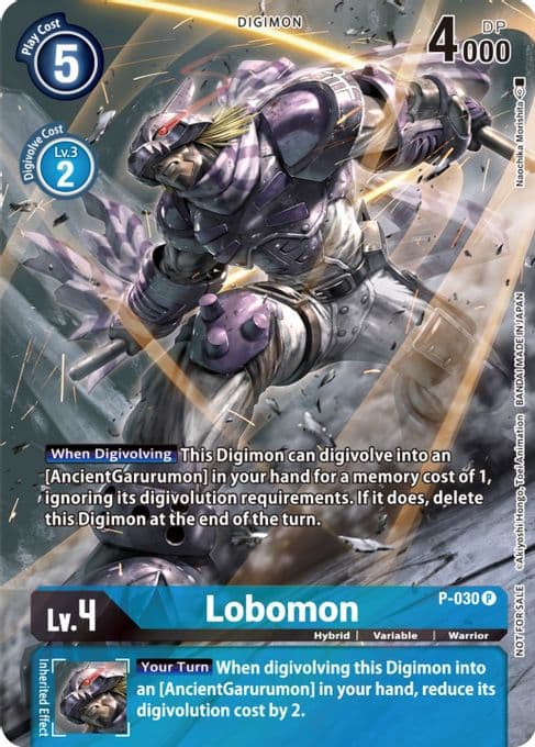 Lobomon - P-030 (2nd Anniversary Frontier Card)